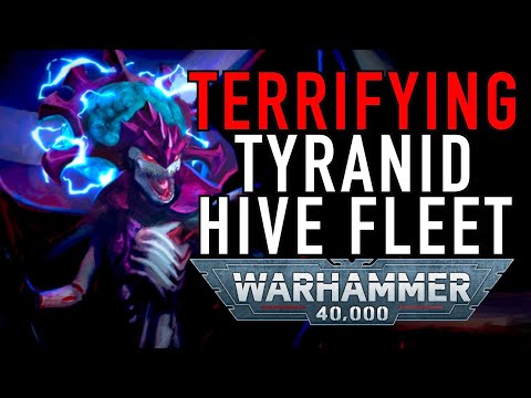 Terrifying Tyranid Hive Fleet in Warhammer 40K #wh40klore