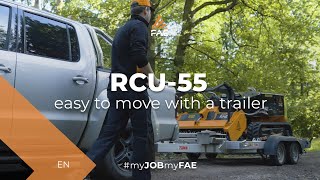 FAE RCU-55: powerfully compact and easy to move with a trailer!