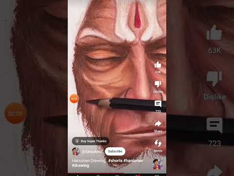 Hanuman drawing ✨️with oil pastel  #short #art for proo