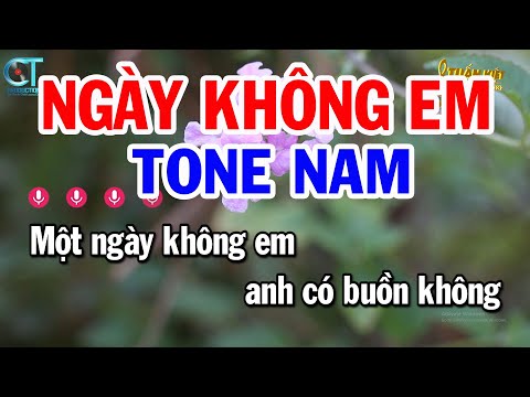 Karaoke Ngày Không Em Tone Nam Am | Nhạc Sống Beat Mới || Karaoke Tuấn Kiệt