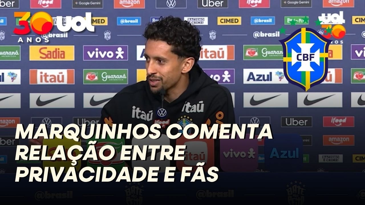 COLETIVA DO BRASIL: MARQUINHOS COMENTA RELAÇÃO ENTRE PRIVACIDADE E FÃS DA SELEÇÃO