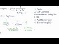 Adding and Subtracting Rational Functions Explained