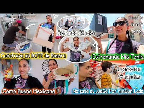 Instalando Nuevo Bote para La Basura😃+ Recogiendo y Estrenando Mis Tenis👟😍 al Cine con VALENTINA🍿😁