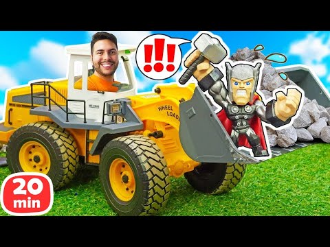 🏠⚡ ¡Thor construye su nueva casa! Aventura con superhéroes