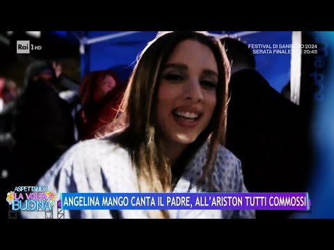 Angelina Mango canta il padre, all'Ariston tutti commossi - La Volta Buona 10/02/2024