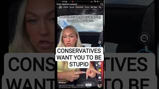 Conservatives are ANTI EDUCATION  #politics #commentary