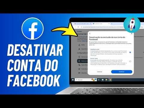 Como DESATIVAR CONTA do FACEBOOK Pelo PC ou Notebook 2025