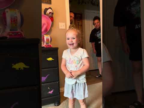 Little Girl Gets Happy Upon Seeing Her New Loft Bed - 1419808