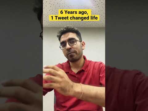 How 1 Tweet Changed my Life 6 years ago.