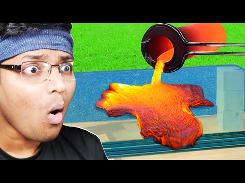 LAVA VS BULLETPROOF GLASS!