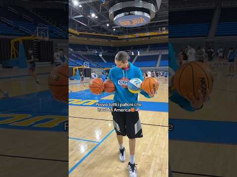Provo tutti i palloni che trovo in America🏀🇺🇸 Qual è il vostro preferito?