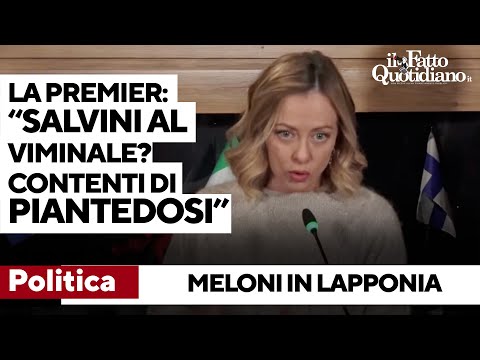 Meloni frena le ambizioni di Salvini: "Lui al Viminale? Noi contenti del lavoro di Piantedosi"