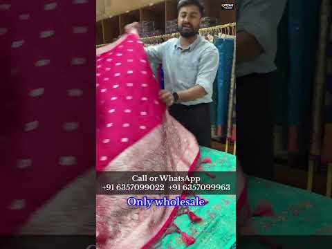 खूबसूरत साड़िया फैक्टरी रेट पर 😱 Saree Factory Surat #shorts #suratsaree #viral #trendingshorts
