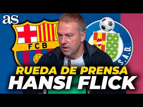 RUEDA <strong>DE</strong> PRENSA <strong>de</strong> HANSI FLICK completa: <strong>FC</strong> BARCELONA 3 - 0 GETAFE, LAMINE YAMAL, Rodri, CHAMPIONS