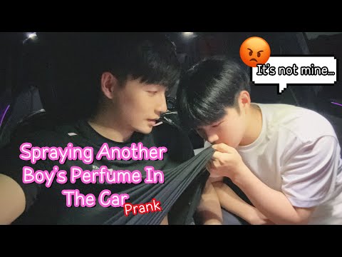 Spraying Another Boy's Perfume In The Car💔🔥Making My Husband Jealous Prank[Gay Couple Lucas&Kibo BL]