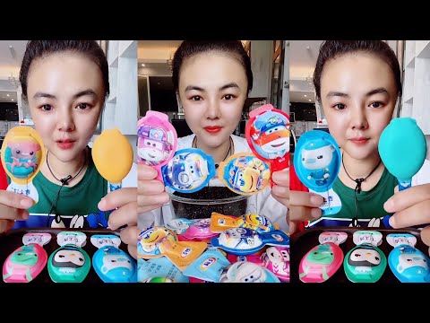 ASMR EATING SO YUMMY CHEESE CHOCOLATE ICE CREAM MUKABNG CRUNCHY SOUND