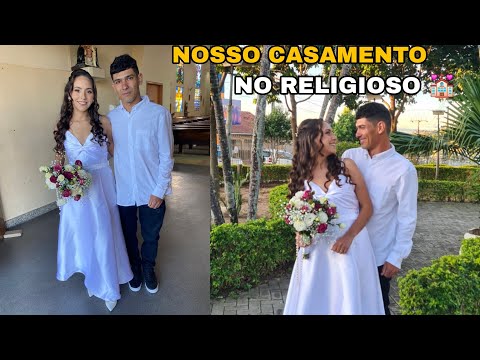 OBRIGADA MEU DEUS 🙏👨‍👩‍👧NOSSO CASAMENTO NO RELIGIOSO 💒+ Almoço em família e amigos