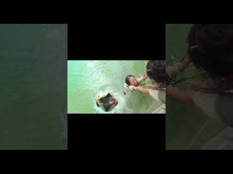 Little Girl Taken By Water MonsterHer Mother Jumped Into The Water To Save Her.#shorts