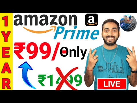 Amazon Prime Membership Only ₹99 For 1 Year | Amazon Prime 1 Year Membership Free