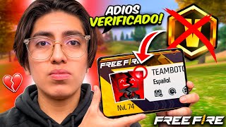 ESTE es MI ULTIMO VIDEO de FREE FIRE 💔😭 ADIOS!!!