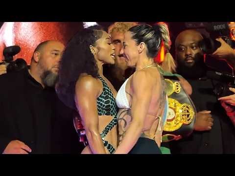 Alycia Baumgardner vs Jennifer Miranda FULL HEATED WEIGH IN & FACE OFF