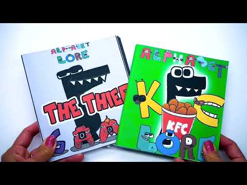 Making ALPHABET LORE  HORROR 20 GAME BOOK 📖