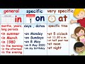Exploring Time Prepositions for Year 3