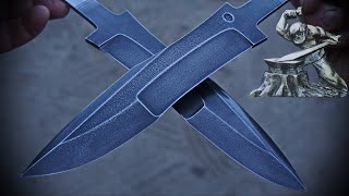 Forging blades from secret niobium steel from the Su-27 aircraft cannon.