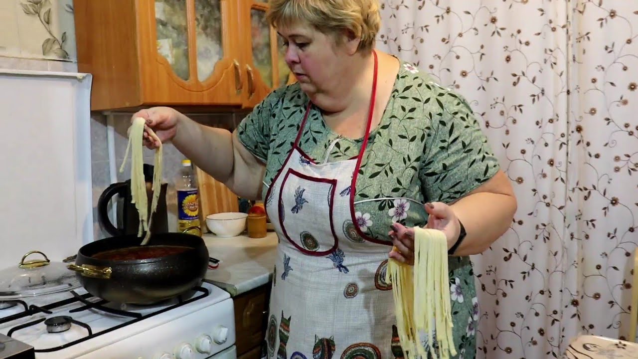 Национальное Таджикское блюдо с домашней лапшой