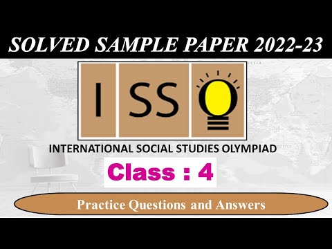 CLASS 4 | ISSO 2022-23 | National Social Studies Olympiad Exam | Solved Sample Paper | Olympiad