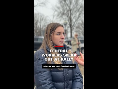 Federal workers speak out at rally