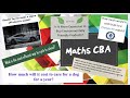 CBA Structure and Problem Solving