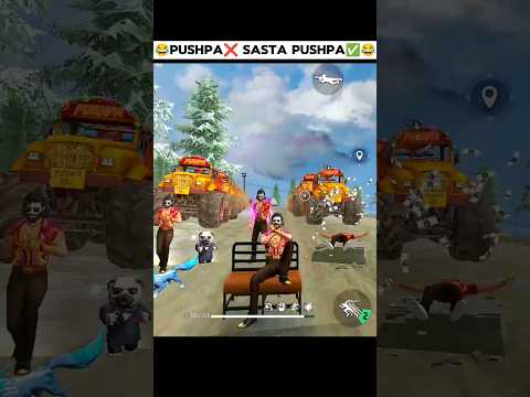 Pushpa❌ Sasta Pushpa✅ 😂 #shorts #freefiremax