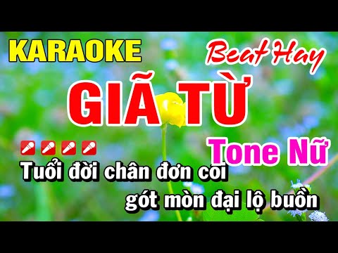 Karaoke Giã Từ (Beat Hay) Fm Nhạc Sống Tone Nữ | Hoài Phong Organ