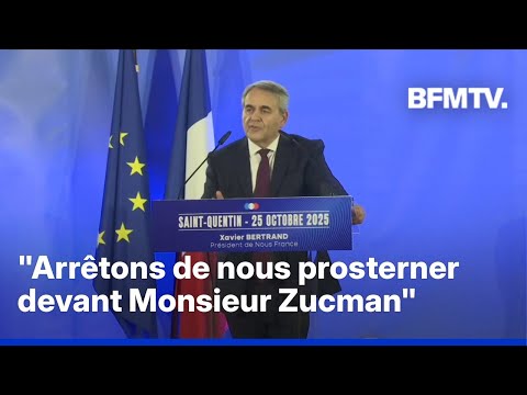 Le discours de Xavier Bertrand en intégralité à Saint-Quentin