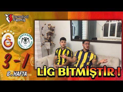 FANATİK 2 KARDEŞ GALATASARAY KONYASPOR MAÇINI İZLERSE - GALATASARAY 3-1 KONYASPOR