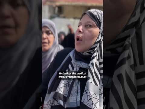 Gazans hold funeral for rescuers killed by Israeli army fire on ambulances | AFP #shorts
