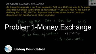 Problem1-Money Exchange
