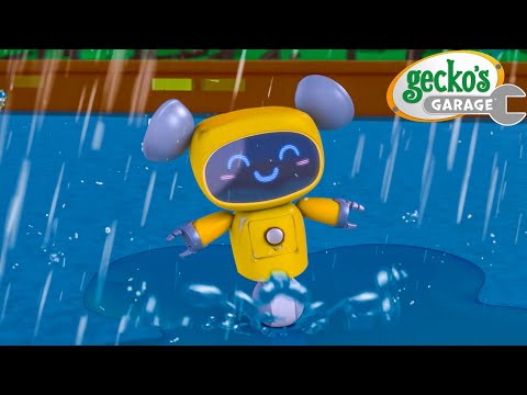 Rain Rain Go Away (Mechanical Version) | Gecko's Garage Songs｜Kids Songs｜Trucks for Kids