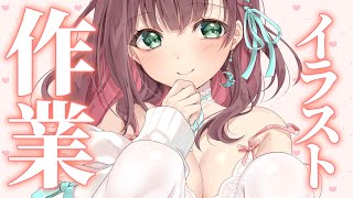 - イラスト 作業 雑談 -「Vtuber、舞日いこかSD」 【#泡姫待機中】