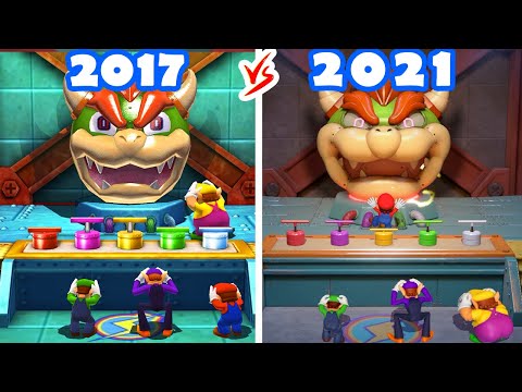 Mario Party The Top 100 vs Mario Party Superstars - Bad Day of Mario vs Strong Boys