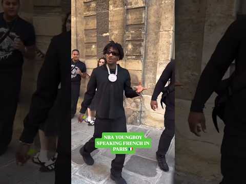 NBA Youngboy Speaking French In Paris Before Masa World Tour 😂 #nbayoungboy #lilbaby #rap
