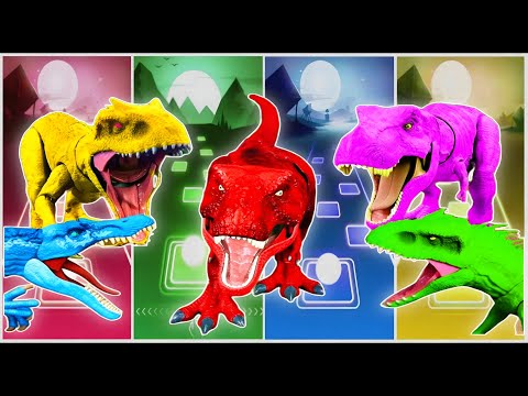 🎵🦖 "Color Dino Dance Battle – Red vs Blue vs Green vs Yellow vs Pink!"