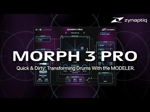 Zynaptiq MORPH 3 PRO: Transforming Drums Using the MODELER.