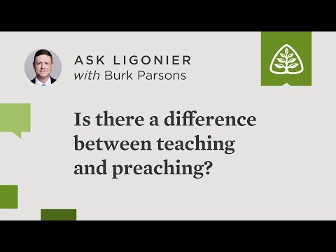 Is there a difference between teaching and preaching?