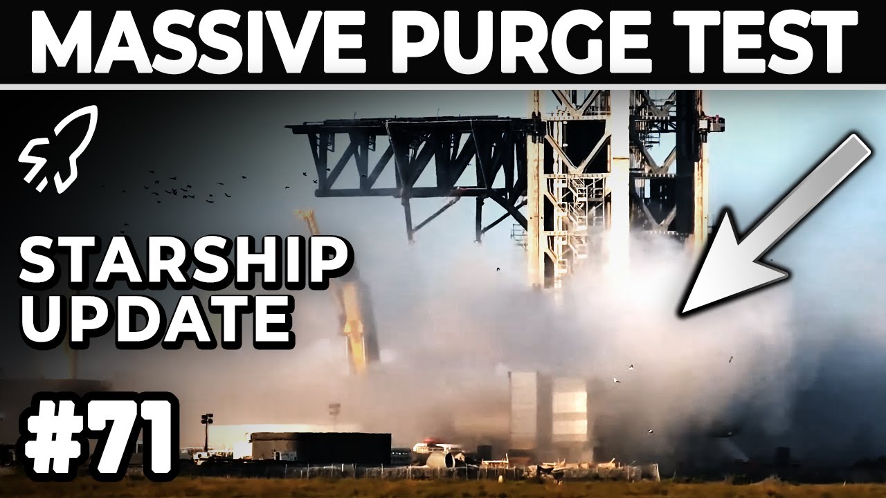 SpaceX conducts Massive Water Deluge System Purge