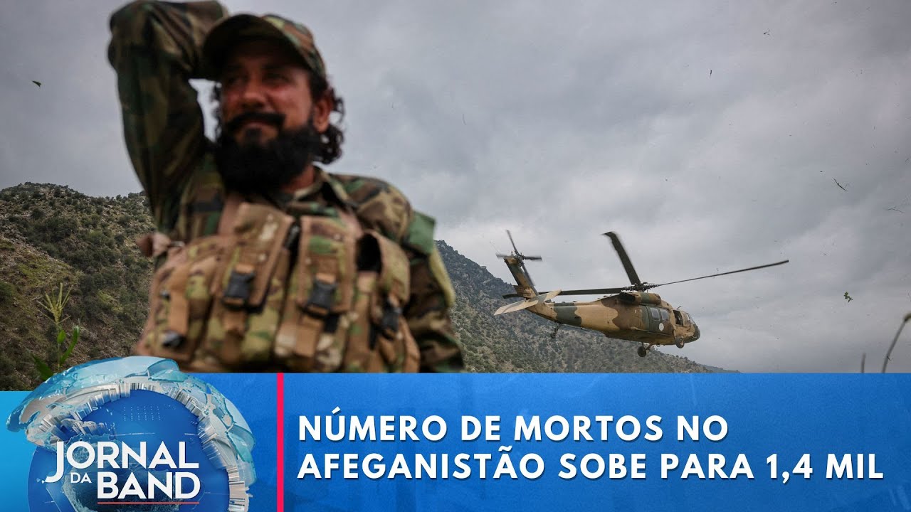 Sobe para 14 mil o número de mortos em terremoto no Afeganistão | Jornal da Band