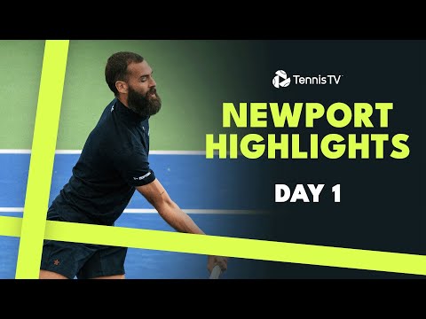 Opelka Returns To Action; Paire & Cressy Feature | Newport 2024 Day 1 Highlights