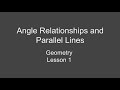 Exploring Angle Relationships with Parallel Lines