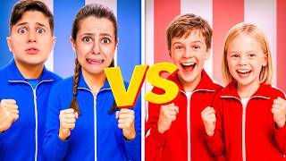 RAGAZZI vs BAMBINI! GARA CON I NOSTRI FAN BAMBINI
